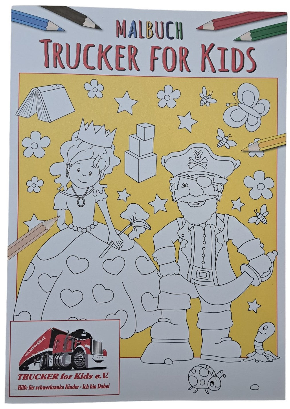 🎨 Mal spaß für kleine Heldinnen und Helden – das Malbuch von Trucker-for-Kids e.V. 🚛