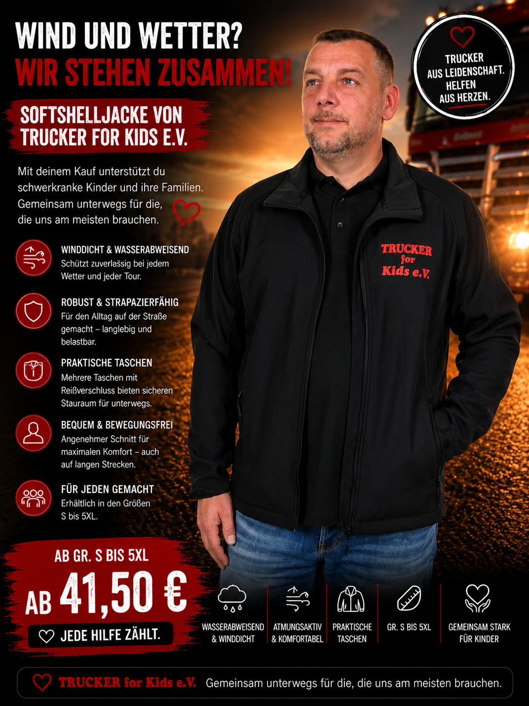Vereins-Softshelljacke – Warm, wetterfest und voller Solidarität