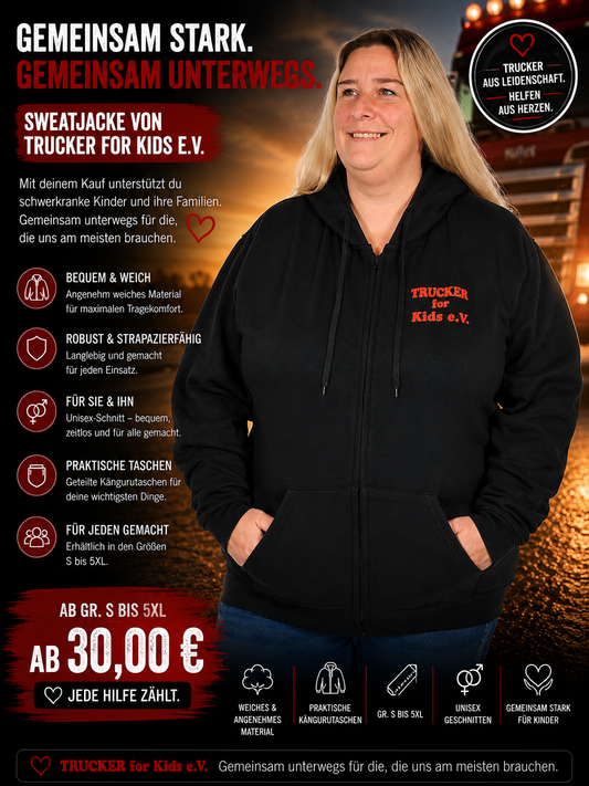 Neue Preise wir werden für euch günstiger Vereins-Sweatshirt-Jacke – Warm, bequem & mit Herz getragen