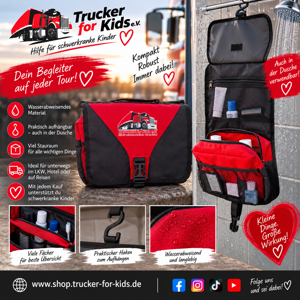 Trucker-for-Kids Weihnachtspaket mit 8 Teilen – Schenken mit Herz