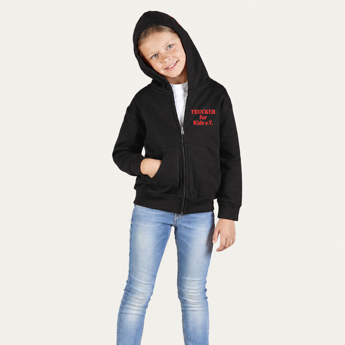 🚛 Trucker for Kids Zip-Hoodie für Kinder ❤️