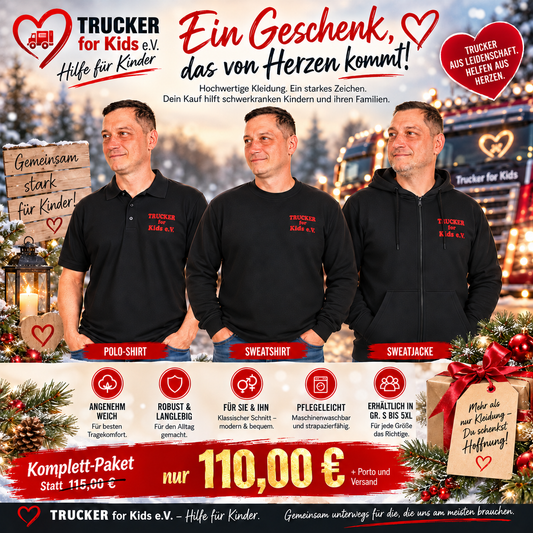 🎄 Trucker for Kids Weihnachtspaket – 3 Produkte, ein großes Herz ❤️